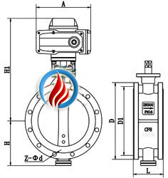 电动软密封蝶阀 (法兰式)