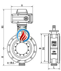 <strong>电动硬密封蝶阀</strong> (法兰式)