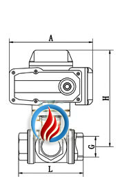 电动三通内螺纹球阀 (配HR) 