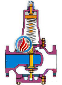 水用减压阀 (空气减压阀) 原理图