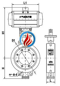 气动金属密封蝶阀