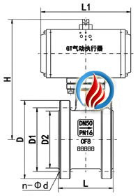 氣動超薄球閥GT執行器)