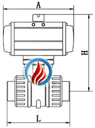 SQ611气动塑料球阀